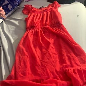 red dress